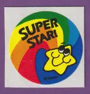 MATTE Vintage TREND Scratch & Sniff Sticker ALL STAR!
