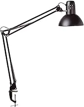 MAUL MAULstudy LED Desk Lamp, Adjustable Clamp Light with Articulated Arm for Office, Study and Desk, Elegant Metal Office Lamp, Exclusive LED Bulb, Black