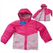 COLUMBIA Overlook Drive Girls Hooded Puffer Snow Jacket in Pink SELECT SIZE NEW