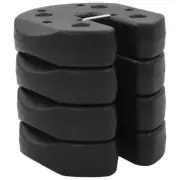 4pcs Outdoor Gazebo Weight Plates Party Tent Marquee Base Pods Concrete Black