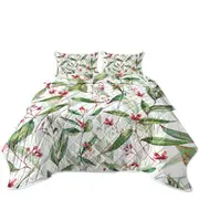 Green Leaves and Berries Coverlet