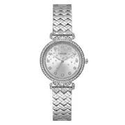 Guess Bejewelled Enchantment Bejewelled Silver-Tone Analogue Women's Watch GW0763L1