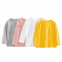 在飛比找momo購物網優惠-【Arbea】兒童長袖素色上衣(多款顏色)