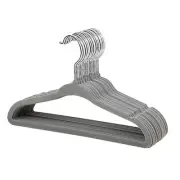 Non-Slip Baby Velvet Clothes Hanger, Kids Coat Hanger with Swivel Hook and