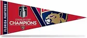 Rico Industries NHL Hockey Florida Panthers 2024 Stanley Cup Champions 12" x 30" Felt Wall Décor Pennant - Great for Home/Bed Room/Man Cave Décor
