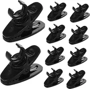 CIMAXIC 10pcs Clip for Lapel Mic Tie Clip for Microphone Secure Grip Shirt Compatible with Microphones for Recording and Vlogging