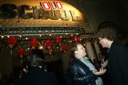 Andy Richter Will Ferrell greet each other outside post premiere - 2003 Photo 1
