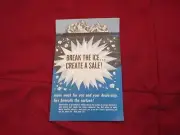 1963 CHEVROLET DEALERSHIP SALESMANS BREAK THE ICE CREATE A SALE PAMPHLET FLYER