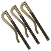 3PACK Spring Clip Bar 75mm Metal Slim Holder Clamp - Leather Wallet Card, Bronze