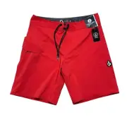 Volcom Mens Size 30 Red Lido Mod-Tech Swim Trunks Board Shorts NWT
