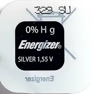 Energizer 329 Low-Drain Silver Oxide Button Cell Watch Battery (Equivalent to SR731SW), Dimensions (Height x Diameter): 3.1 x 7.9 mm, 1.55 V, in Maxi Blister Pack