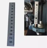 Milling Machine B159 0-120mm Depth Feed Rod Scale Ruler Aluminum