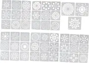48pcs Mandala Stencil Painting Templates for Creative Drawing Template with Various Patterns for DIY Art Projects and Home Decor
