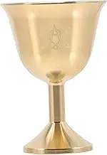 FUNOMOCYA Buddhist Offering Cup Copper Chalice Goblet Decorative Wine Cup for Home Decor Rituals