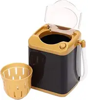 Electric Washing Machine, Kids Toy Washing Machine,Electric Mini Washing Machine Cosmetic Tool,Multifunction Beauty Sponge Brushes Cheap Washing Machines Makeup Brush Cleaning Electric Washer(GOLD)