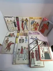 Butterick McCall’s Simplicity Sewing Patterns Lot Of 14 From 70’s 80’ 90’s