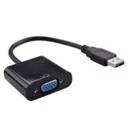 1080P Usb 3.0 To Vga Display Video Graphic External Cable Adapters Black Monitor/Av Cables & Adapters