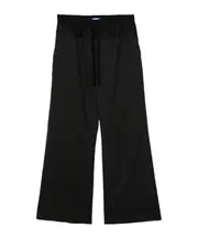 Drawstring waist casual pants L Black