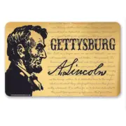 Gettysburg/Lincoln on Parchment Sticker
