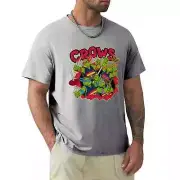Adelaide Crows AFL Team Ninja Turtles T-Shirt 2XL Grey