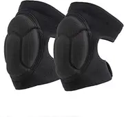 Dance Knee Pads Volleyball Pads Wrestling Gear, Crash Pad Snowboarding Gear Knee Protector Soft Knee Pads for Work (Black, XL)