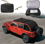Sun Shade Mesh Screen Cover UV Blocker Sunshade Fit for 2018-2022 Jeep Wrangler