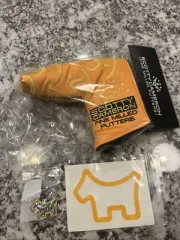 Scotty Cameron 2025 Club Cameron Orange Dog Putter Headcover Pin & Sticker