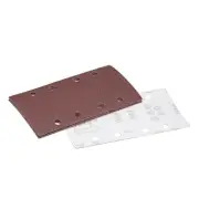 80-Grit 8-Holes Hook and Loop Sanding Sheet 7.3" x 3.6" Wet Dry Sandpaper 5pcs