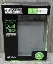Seagate Game Drive Dual Pack 1TB SSD and 2TB HDD for Xbox Series X/S Rescue NEW