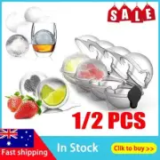 Bar Ice Cube 4 Ball Maker Mold Sphere Large Tray Whiskey DIY Mould 1/2PCS NIH