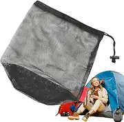 Mesh Bags - Adjustable Ventilated Drawstring Bag | Lightweight Laundry Sack Stuff Bag, Washable Sack Pack for Laundry, Gym Clothes, Swimming, Camping