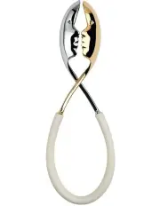 [Bugatti Italy] Kiss Salad Tongs White/Gold