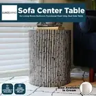 Sofa Center Table for Living Room Bedroom Functional Pearl Inlay Bed Side Table