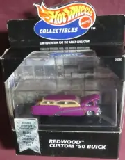 1950 REDWOOD CUSTOM 1950 BUICK, 1/64 1998 HW COLLECTIBLES, IN ACRYLIC CASE