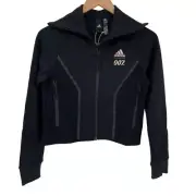 Adidas James Bond 007 Track Jacket Full Zip Cropped Women XS Black GN6817 NEW