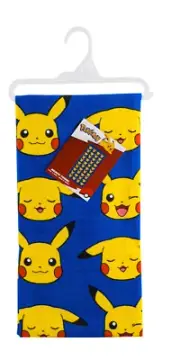 New Pokémon Beach Towel - 27x54"- 100% Polyester -Blue/Yellow