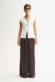 Santori Knit Top White Size 12 | Elka Collective