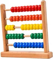Vaguelly Educational Math Toy Arithmetic Abacus for Kids Wooden Abacus Math Learning Tool for Mental Arithmetic Development