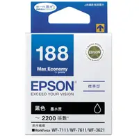 在飛比找蝦皮商城優惠-EPSON C13T188150 黑色 188 墨水匣 T1