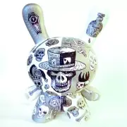 Silver Skulls Custom Dunny by Eric Mckinley