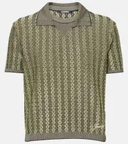 [Jacquemus] Jacquemus Marino jacquard polo shirt UK 18 green