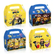 12PC Minions Lolly Loot Box Bag Candy Favour Box Party Supplies Decorations