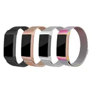 4 Pcs Stainless Steel Mesh Magnetic Band Replacement Strap For Fitbit Charge 3