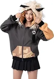 [Cosfun] Hilichurls Cosplay Hoodies Genshin Impact Hoodie Full Zip Up Hoodie IF0004
