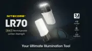 NiteCore LR70 LED Outdoor/Camping Torches 3-in-1 Rechargeable Lantern Flashlight