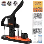 VEVOR Button Maker, 1.25 inch/32mm Pin Maker with 500pcs Button Parts, Ergonomic