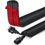 Floor Cord Cover for Wires on Floor Self Adhesive Cord Hider Floor Cable Mana...