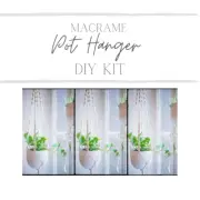 DIY Kit Macrame Pot Plant Hanger // Beginner Macrame // Boho Macrame