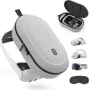 Syntech Hard Carrying Case Compatible with Meta/Oculus Quest 2 Accessories VR Headset with Elite Strap, Touch Controllers and Other Accessories, Ultra-Sleek Design for Travel and Storage (Grey)