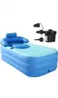 Inflatable Adult Bathtub, Bath Tub for Adult SPA with Electric Air Pump
